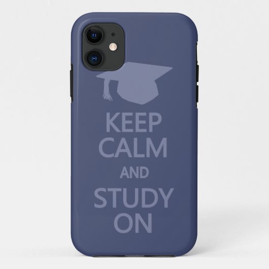 Behalt Calm & Study On custom iPhone case (Rückseite)