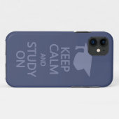Behalt Calm & Study On custom iPhone case (Rückseite (Horizontal))