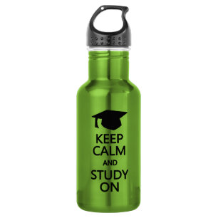 Behalt Calm & Study On Water Flasche, wählen Sie F Edelstahlflasche