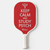 Behalt Calm & Study Psych individuelle Name Pickleball Schläger (Vorderseite)