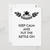 BEHALT CALM TEA BREAK POSTKARTE (Vorne/Hinten)