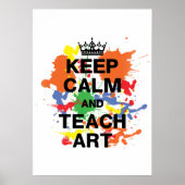 Behalt Calm & Teach Art Poster (Vorne)