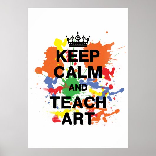 Behalt Calm & Teach Art Poster (Vorne)