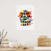 Behalt Calm & Teach Art Poster (Küche)