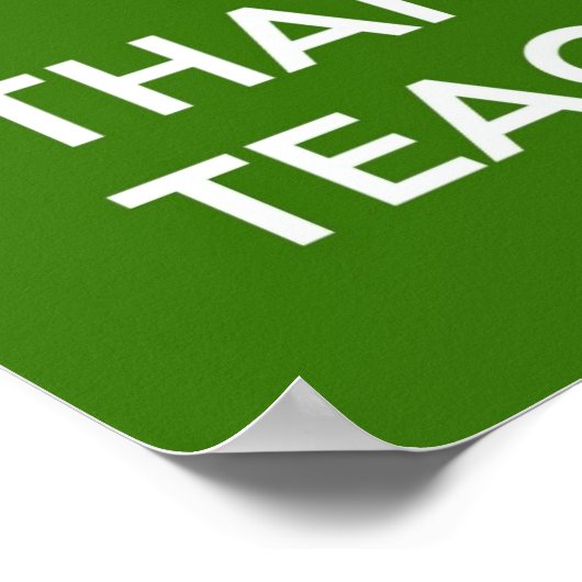 Behalt Calm Teacher Poster (Ecke)