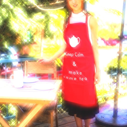 Behalt Calm - Tee Schürze machen