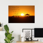 Behalt Calm Throw Burden auf Jehovah Poster (Heimbüro)