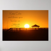 Behalt Calm Throw Burden auf Jehovah Poster (Vorne)