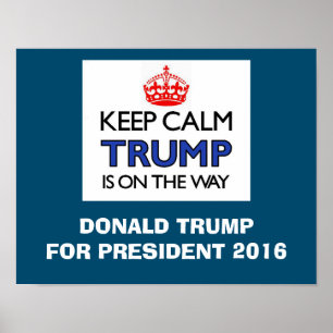 Behalt Calm TRUMP Poster