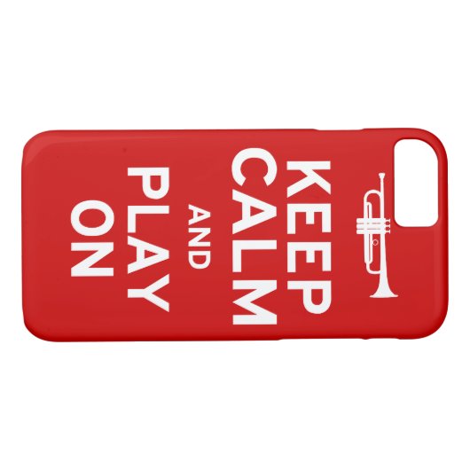 Behalt Calm Trumpet Case-Mate iPhone Hülle (Rückseite (Horizontal))