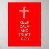 Behalt Calm Trust God Poster (Vorne)
