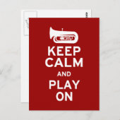 Behalt Calm Tuba Postkarte (Vorne/Hinten)