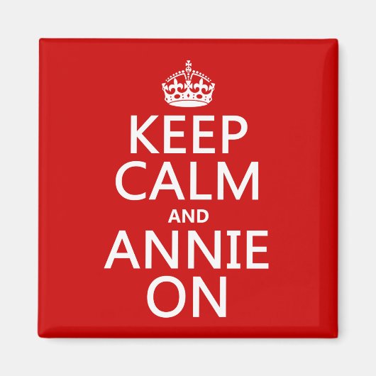 Behalt Calm und Annie On Magnet (Vorne)