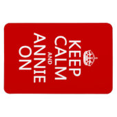 Behalt Calm und Annie On Magnet (Horizontal)