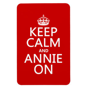 Behalt Calm und Annie On Magnet
