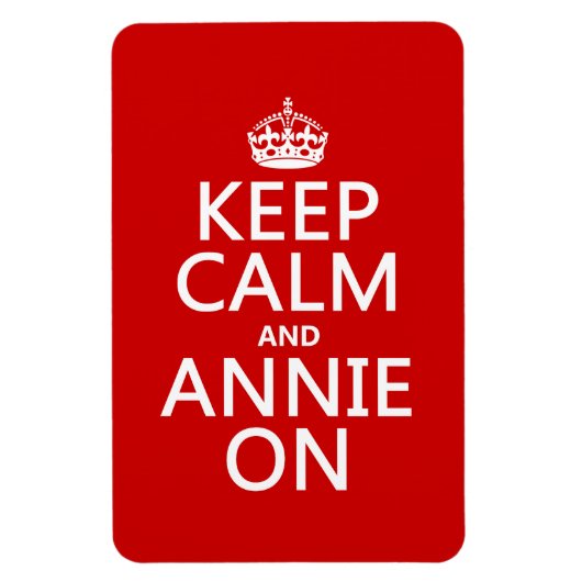 Behalt Calm und Annie On Magnet (Vertikal)