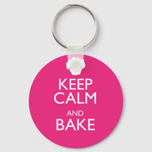 BEHALT CALM UND BAKE SCHLÜSSELANHÄNGER (Vorderseite)