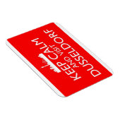 Behalt Calm und Besuch Dusseldorf - Deutschland Ma Magnet (Rechte Seite)