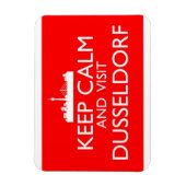 Behalt Calm und Besuch Dusseldorf - Deutschland Ma Magnet (Vertikal)