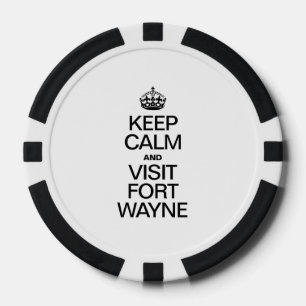 BEHALT CALM UND BESUCHEN FORT WAYNE POKERCHIPS