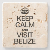 BEHALT CALM UND BESUCHEN GLAUBEN STEINUNTERSETZER (Vorderseite)