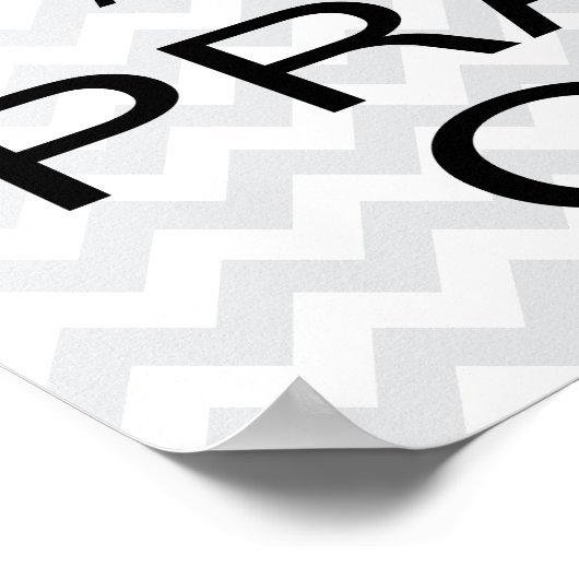 Behalt Calm und bete auf königlichen Erlass Poster (Ecke)