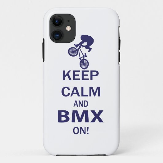Behalt Calm und BMX ON Case-Mate iPhone Hülle (Rückseite)