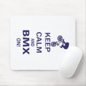 Behalt Calm und BMX ON Mousepad (Mit Mouse)