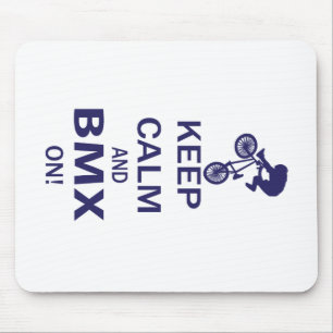 Behalt Calm und BMX ON Mousepad