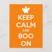 Behalt Calm und Boo On Postkarte (Vorderseite)