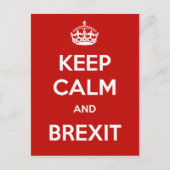 Behalt Calm und Brexit Postkarte (Vorderseite)