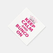 Behalt Calm und Bunco On von Artsinpired Serviette (Ecke)