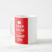 Behalt Calm und Camp On - RV Glamping Tasse (Vorderseite Links)