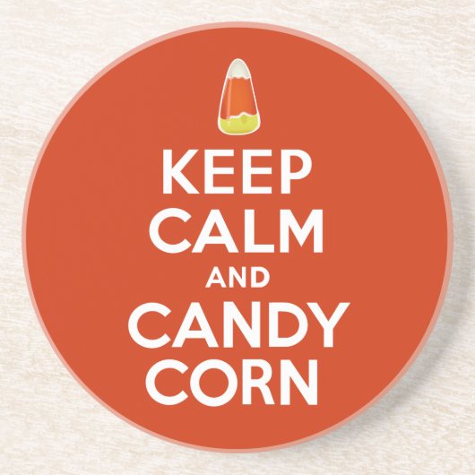 Behalt Calm und Candy Corn Getränkeuntersetzer (Vorne)
