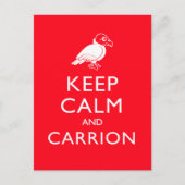 Behalt Calm und Carrion Postkarte (Vorderseite)