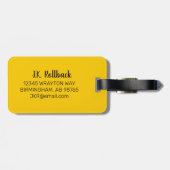 Behalt Calm und Carry a Camera Personalisiert Gepäckanhänger (Rückseite horizontal)