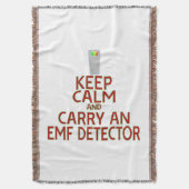 Behalt Calm und Carry an EMF Detector (Parody) Decke (Vorderseite Vertikal)