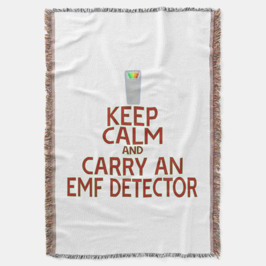 Behalt Calm und Carry an EMF Detector (Parody) Decke (Vorderseite Vertikal)