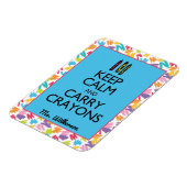 Behalt Calm und Carry Crayons Magnet (Linke Seite)