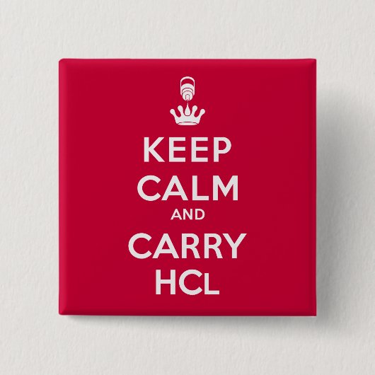 Behalt Calm und Carry HCl Button (Vorderseite)