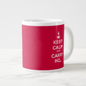 Behalt Calm und Carry HCl Jumbo Tasse (Vorderseite Rechts)