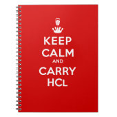 Behalt Calm und Carry HCl Notizblock (Vorderseite)