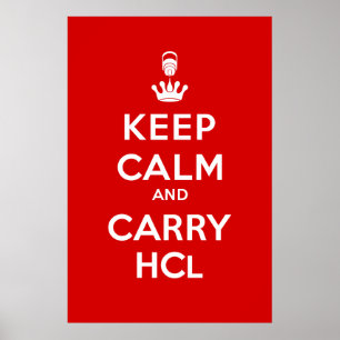 Behalt Calm und Carry HCl Poster