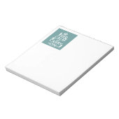 Behalt Calm und Carry mONkeys - alle Farben Notizblock (Rotiert)