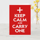 Behalt Calm und Carry One Karte (Gelbe Blume)