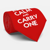 Behalt Calm und Carry One Krawatte (Gerollt)