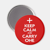 Behalt Calm und Carry One Magnet (Vorderseite/Rückseite)
