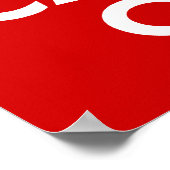 Behalt Calm und Carry One Poster (Ecke)