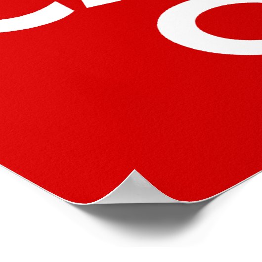 Behalt Calm und Carry One Poster (Ecke)