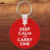 Behalt Calm und Carry One Schlüsselanhänger (Vorderseite)